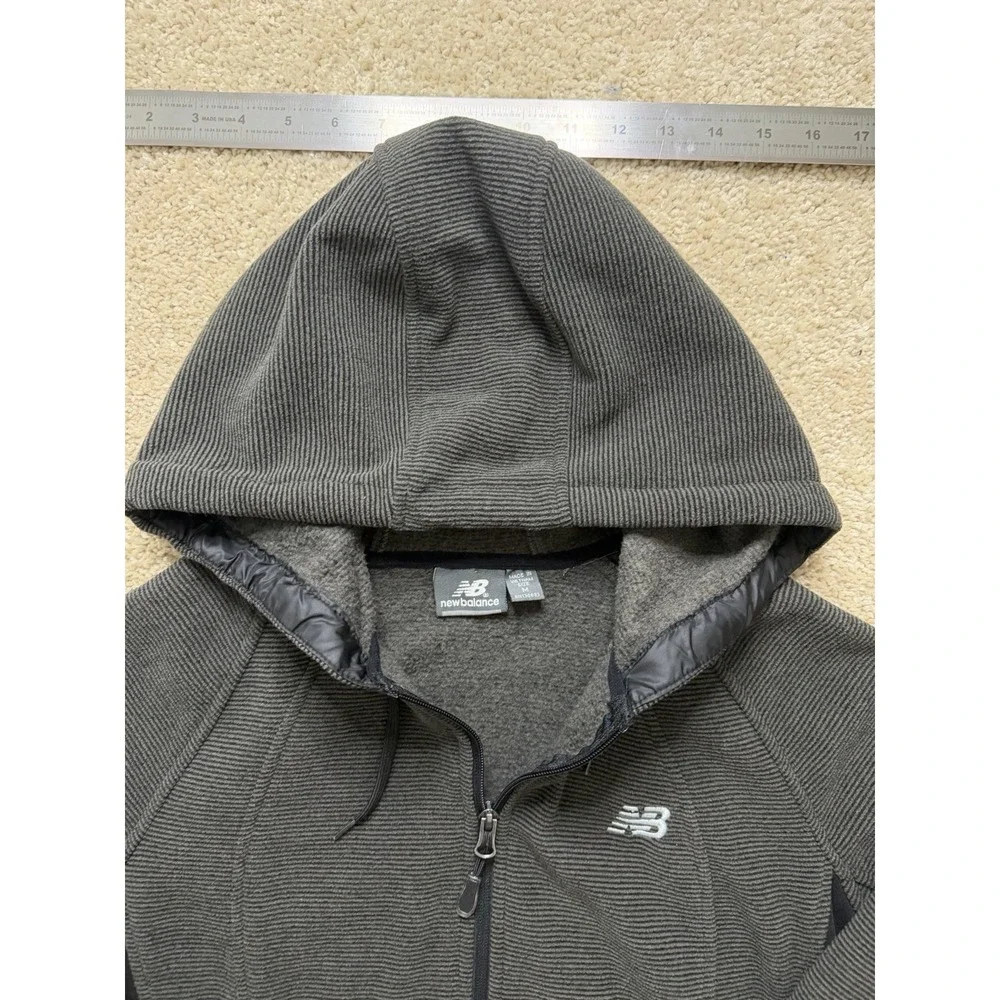 New Balance Heat Grid Textured‎ Full Zip Hooded Jacket Women's Size Medium
